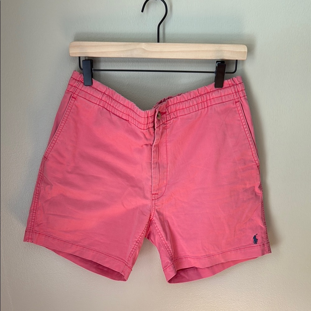 Polo by Ralph Lauren Pink Flat Front Men Shorts